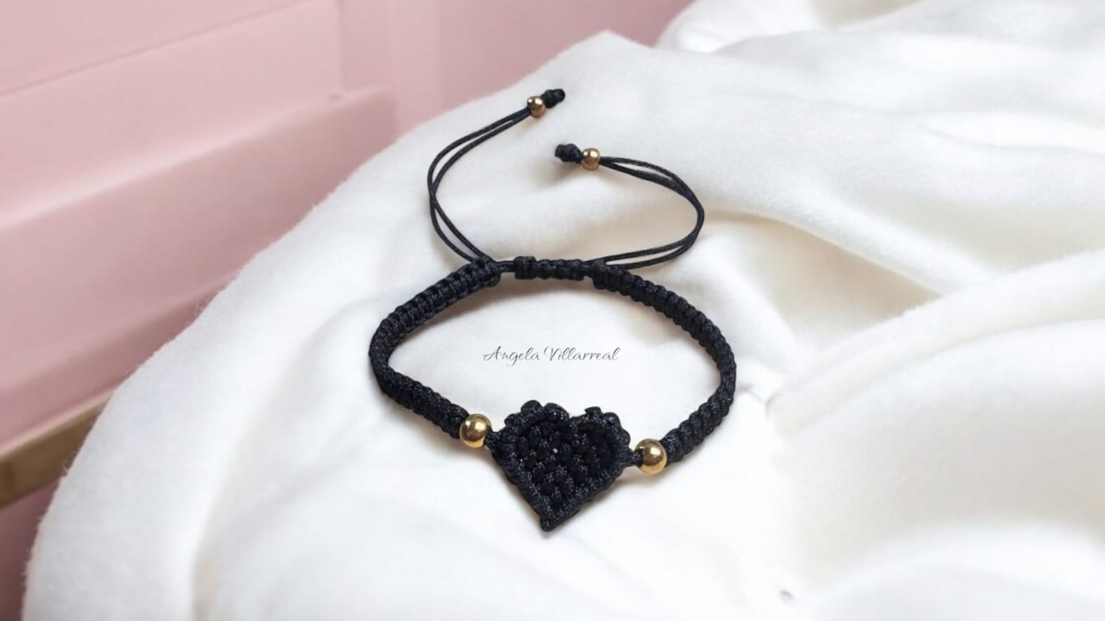 Pulsera corazón black